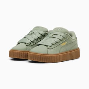 Flipped High Top Sneakers Creeper Phatty Earth Tone Little Kids' Sneakers, Green Fog-Cheap Jmksport Jordan Outlet Gold-Gum, extralarge